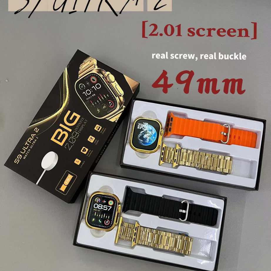 S9 ULTRA AZ BIG GOLDEN SMART WATCH